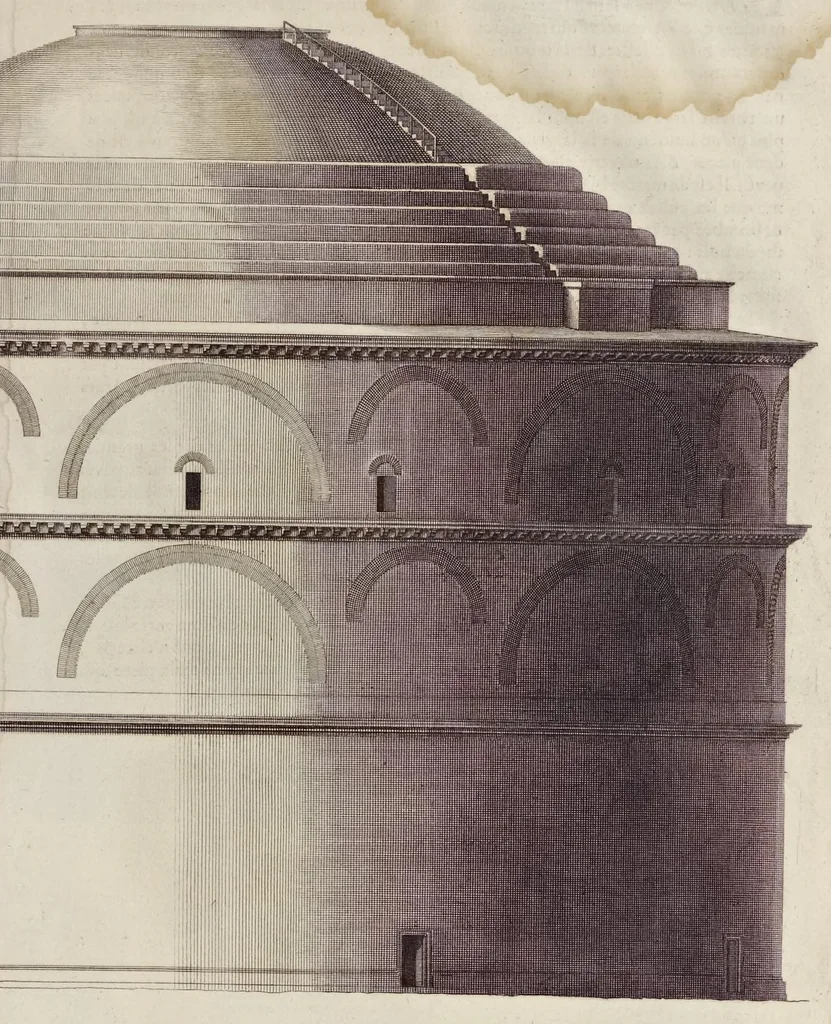 An illustration from Les édifices antiques de Rome, 1682, leaf 36