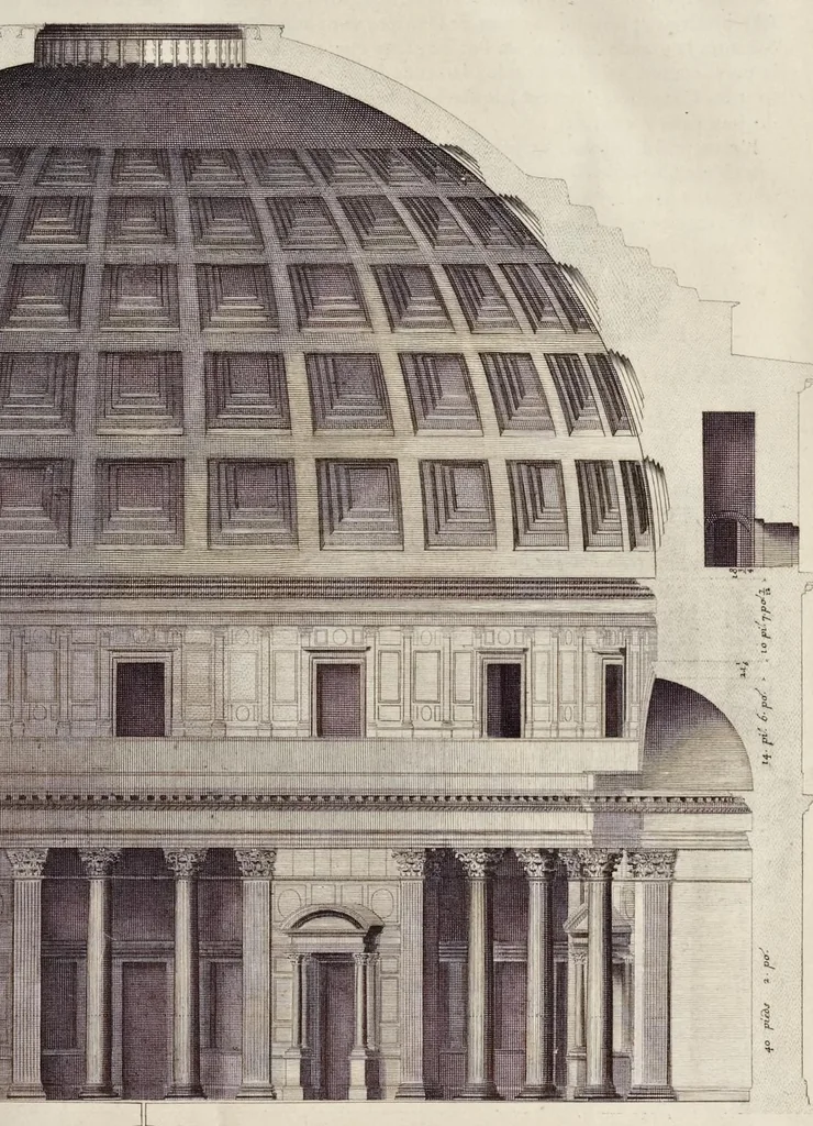 An illustration from Les édifices antiques de Rome, 1682, leaf 42