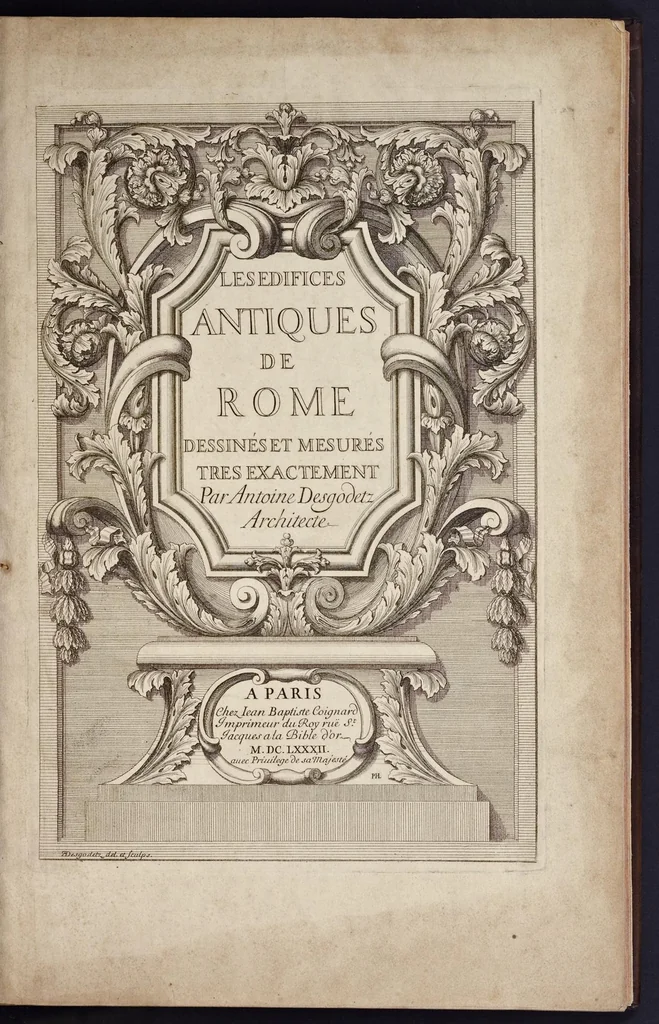 An illustration from Les édifices antiques de Rome, 1682, leaf 6