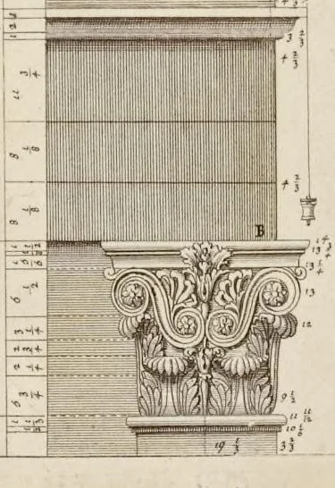 An illustration from Les édifices antiques de Rome, 1682, leaf 71