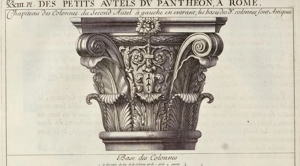 An illustration from Les édifices antiques de Rome, 1682, leaf 81