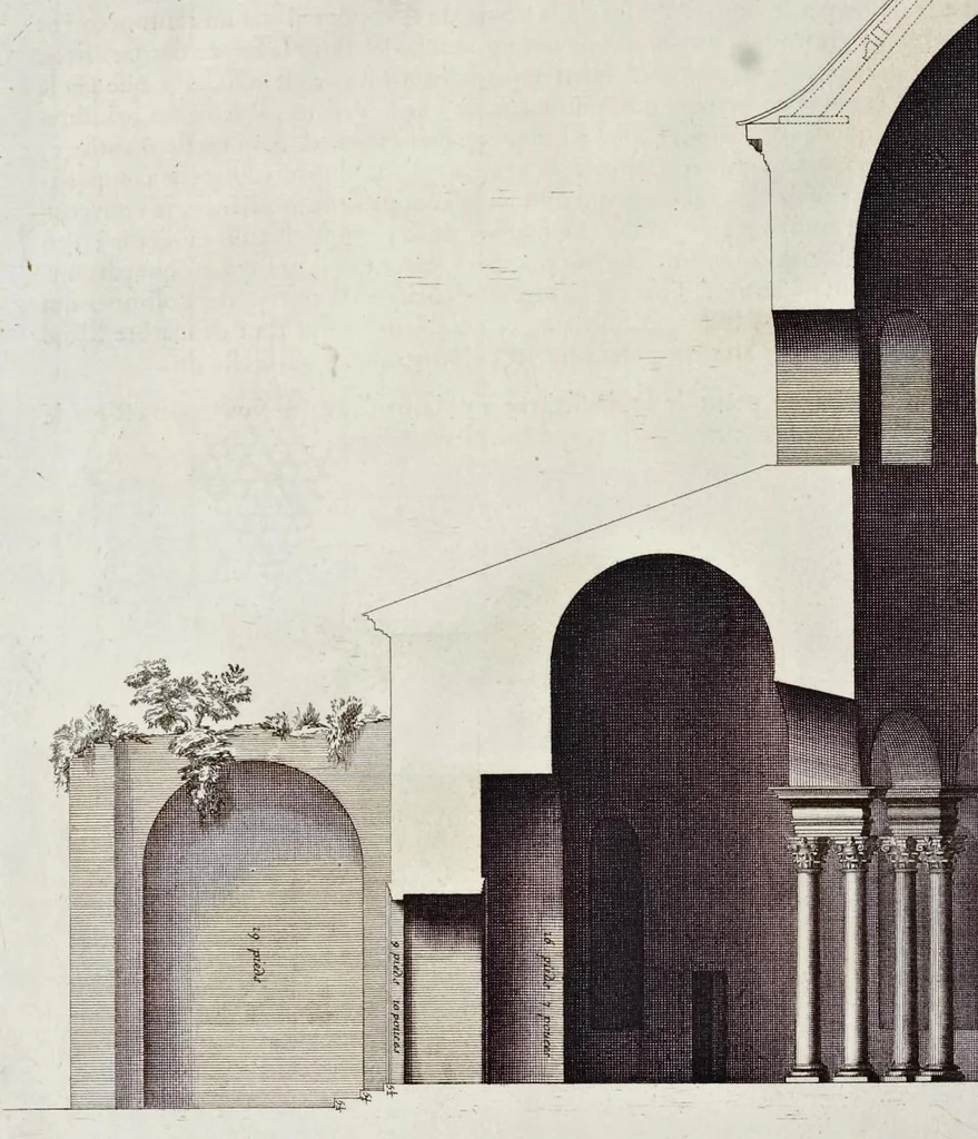 An illustration from Les édifices antiques de Rome, 1682, leaf 85