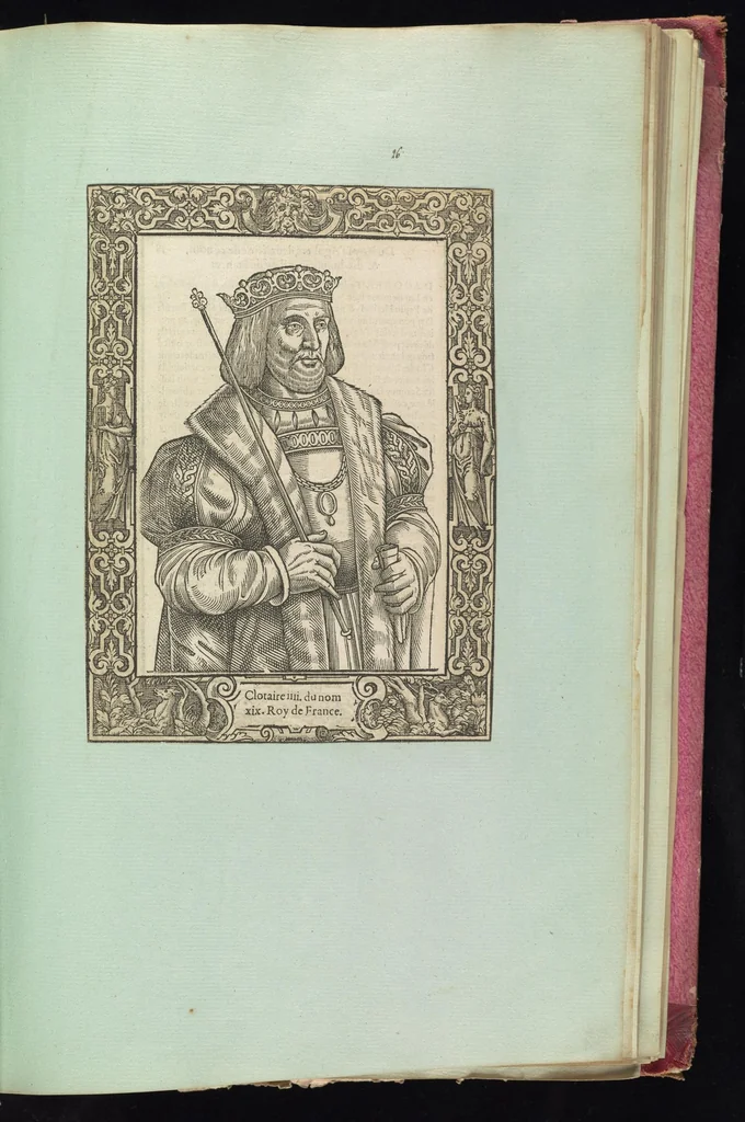 An illustration from Monumens de l'histoire de France, en estampes et dessins .., 1783, leaf 42