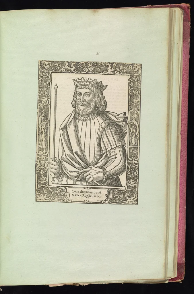 An illustration from Monumens de l'histoire de France, en estampes et dessins .., 1783, leaf 72