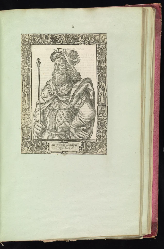 An illustration from Monumens de l'histoire de France, en estampes et dessins .., 1783, leaf 78