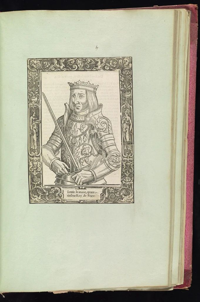 An illustration from Monumens de l'histoire de France, en estampes et dessins .., 1783, leaf 84