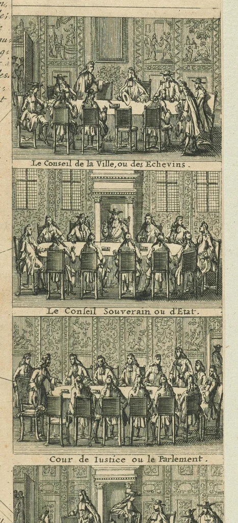 An illustration from Monumens de l'histoire de France, en estampes et dessins .., 1783, leaf 44
