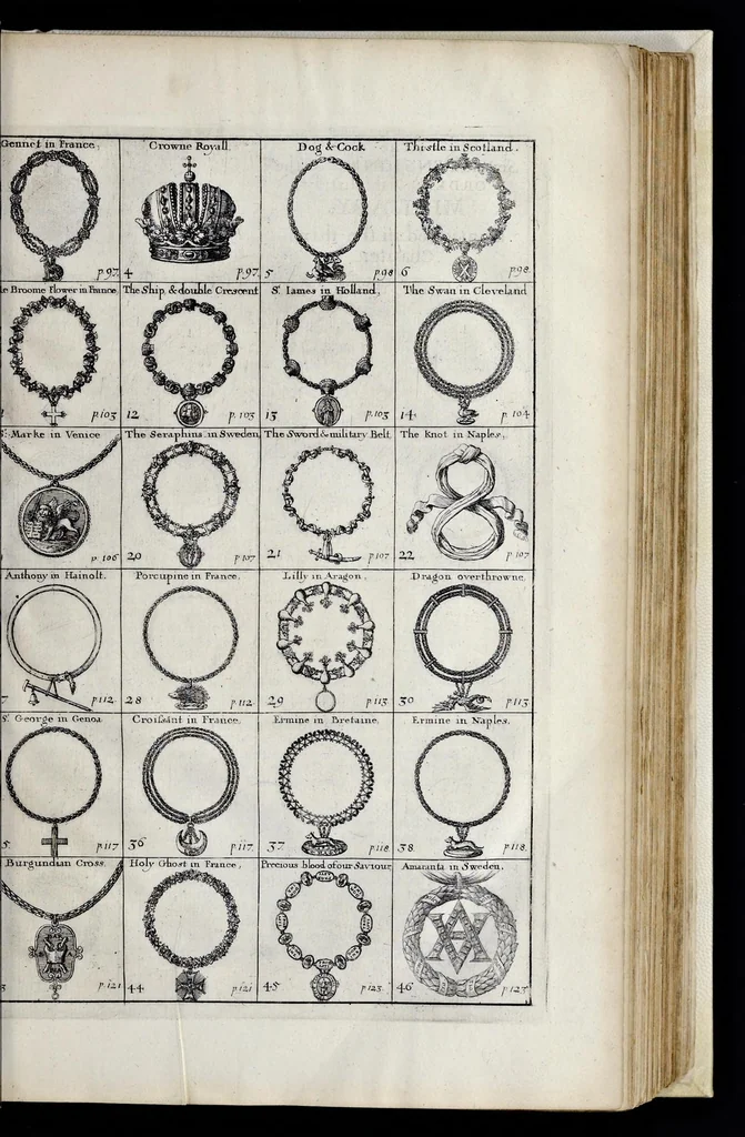 An illustration from The institution, laws & ceremonies of the most noble Order of the Garter : work furnished with variety of matter, relating to honor and noblesse, 1672, leaf 122