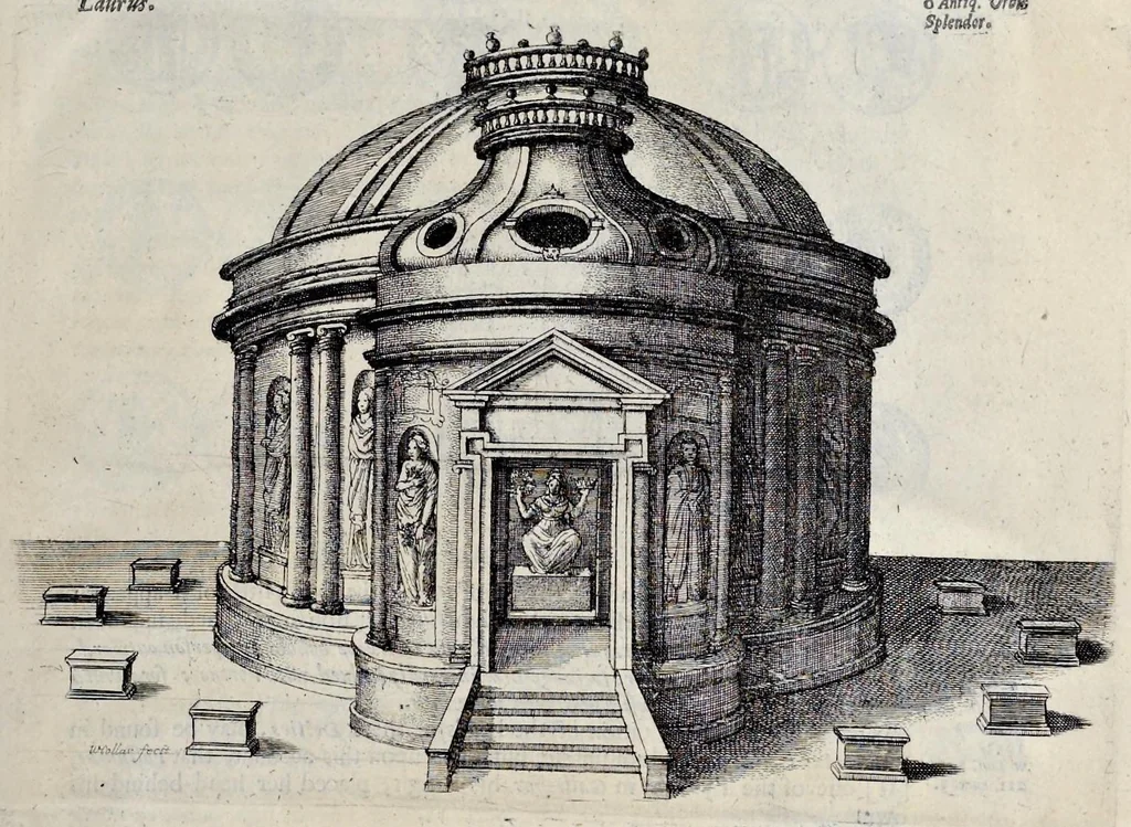 An illustration from The institution, laws & ceremonies of the most noble Order of the Garter : work furnished with variety of matter, relating to honor and noblesse, 1672, leaf 22