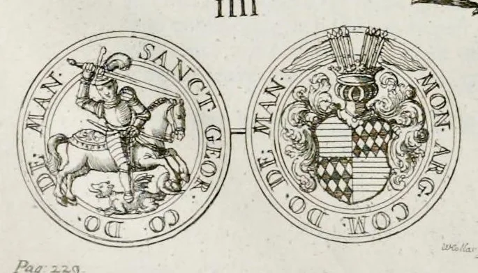 An illustration from The institution, laws & ceremonies of the most noble Order of the Garter : work furnished with variety of matter, relating to honor and noblesse, 1672, leaf 287