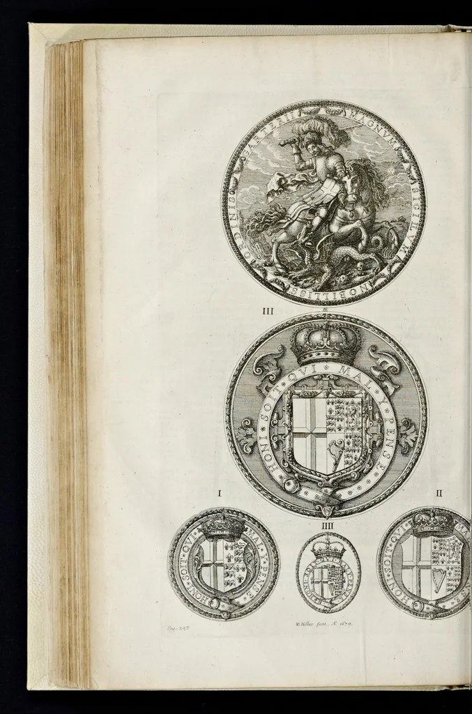 An illustration from The institution, laws & ceremonies of the most noble Order of the Garter : work furnished with variety of matter, relating to honor and noblesse, 1672, leaf 311