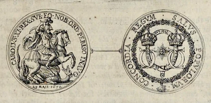 An illustration from The institution, laws & ceremonies of the most noble Order of the Garter : work furnished with variety of matter, relating to honor and noblesse, 1672, leaf 526