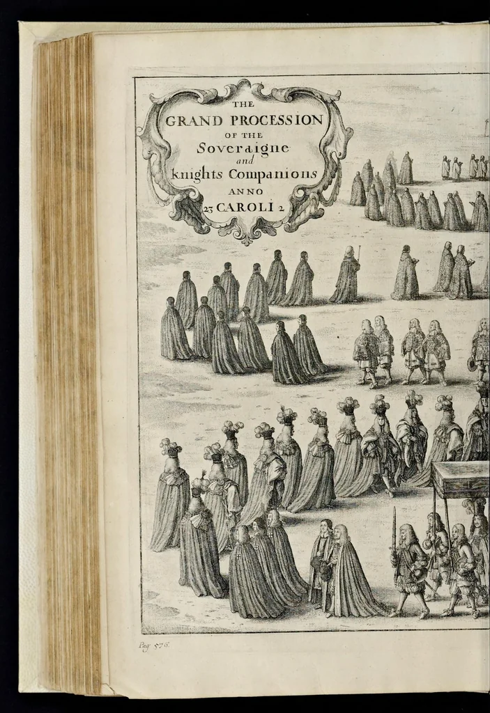 An illustration from The institution, laws & ceremonies of the most noble Order of the Garter : work furnished with variety of matter, relating to honor and noblesse, 1672, leaf 651