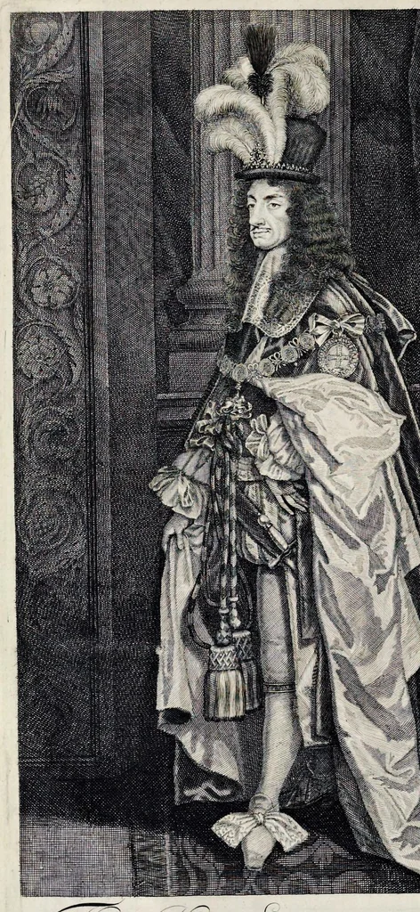 An illustration from The institution, laws & ceremonies of the most noble Order of the Garter : work furnished with variety of matter, relating to honor and noblesse, 1672, leaf 9