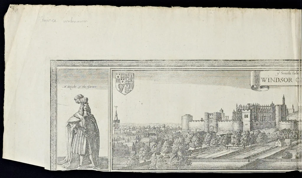 An illustration from The institution, laws & ceremonies of the most noble Order of the Garter : work furnished with variety of matter, relating to honor and noblesse, 1672, leaf 927