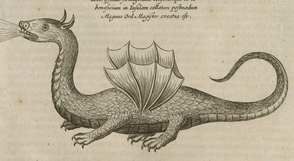 An illustration from Athanasii Kircheri e Soc. Jesu Mundus subterraneus : in XII libros digestus; quo divinum subterrestris mundi opificium, mira ergasteriorum naturae in eo distributio, verbo Pantamorphon [Greek work romanized] Protei regnum, universae denique naturae majestas & divitiae summa rerum varietate exponuntur, abditorum effectuum causae acri indagine inquisitae demonstrantur, cognitae per artis & naturae conjugium ad humanae vitae necessarium usum vario experimentorum apparatu, necnon novo modo & ratione applicantur, 1678, leaf 555
