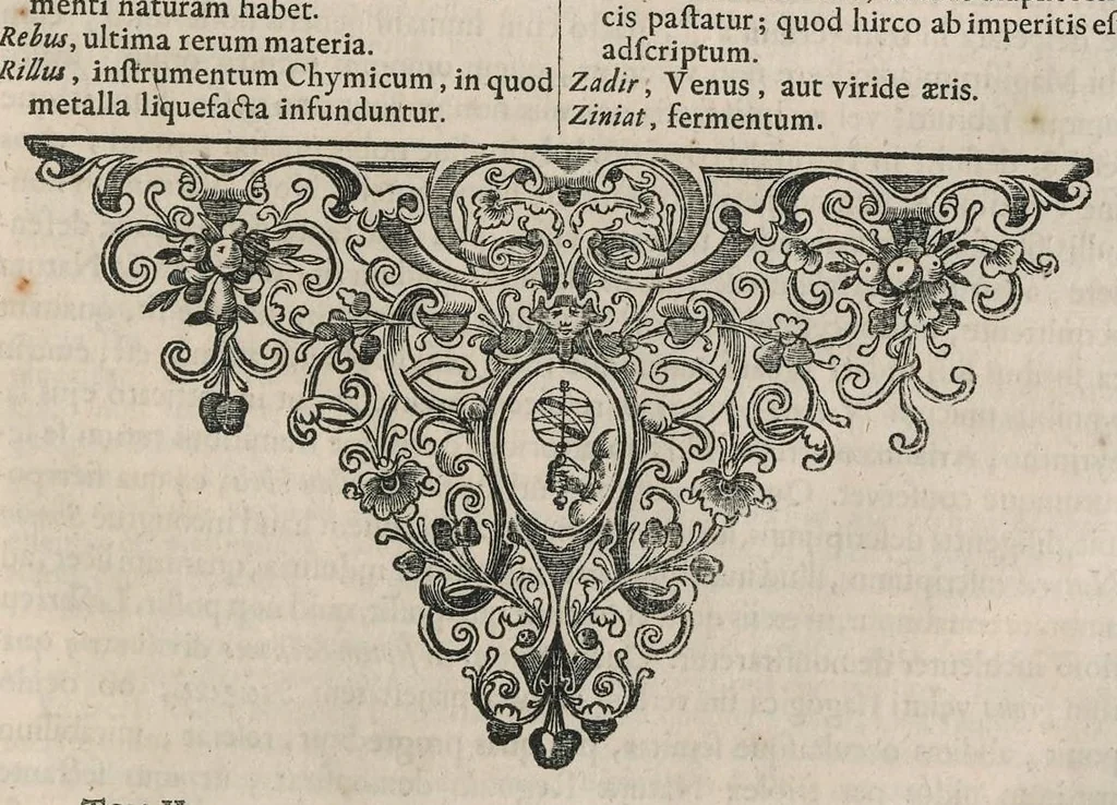 An illustration from Athanasii Kircheri e Soc. Jesu Mundus subterraneus : in XII libros digestus; quo divinum subterrestris mundi opificium, mira ergasteriorum naturae in eo distributio, verbo Pantamorphon [Greek work romanized] Protei regnum, universae denique naturae majestas & divitiae summa rerum varietate exponuntur, abditorum effectuum causae acri indagine inquisitae demonstrantur, cognitae per artis & naturae conjugium ad humanae vitae necessarium usum vario experimentorum apparatu, necnon novo modo & ratione applicantur, 1678, leaf 820