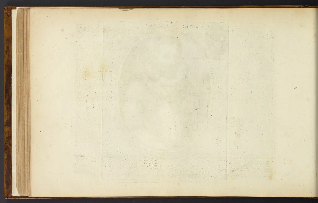 An illustration from Splendore dell'antica e moderna Roma : nel qvale si rappresentano tutti i principali tempii, teatri, anfiteatri, cerchi, naumachie, archi trionfali, obelischi, palagii, terme, curie, basiliche, fatti delli ré, consoli, dittatori, & imperadori romani : dignità ciuili, e militari, ordine de' trionfi, nomi di tutti i trionfanti, sacrificio militare; colonna Traiana, colonna Antonina, colonna milliaria, colonna rostrata, & colonna bellica; con li più segnalati giardini de gli antichi, e moderni Romani & altre cose notabili, con fatti, & imprese di quelli, da'quali sono stati eretti, e dedicati. : et in questa vltima impressione abbellito di molti disegni antichi, e moderni; & aggiuntoui le descrittioni delle figure cauate dall'antichi medaglie de gl'imperadori, in quatto linguagi latino, italiano, tedesco, e francese, per vtilità commune, 1641, leaf 129