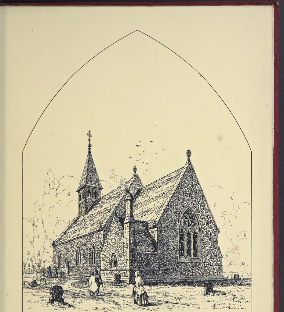 An illustration from Designs for country churches, 1850, leaf 26