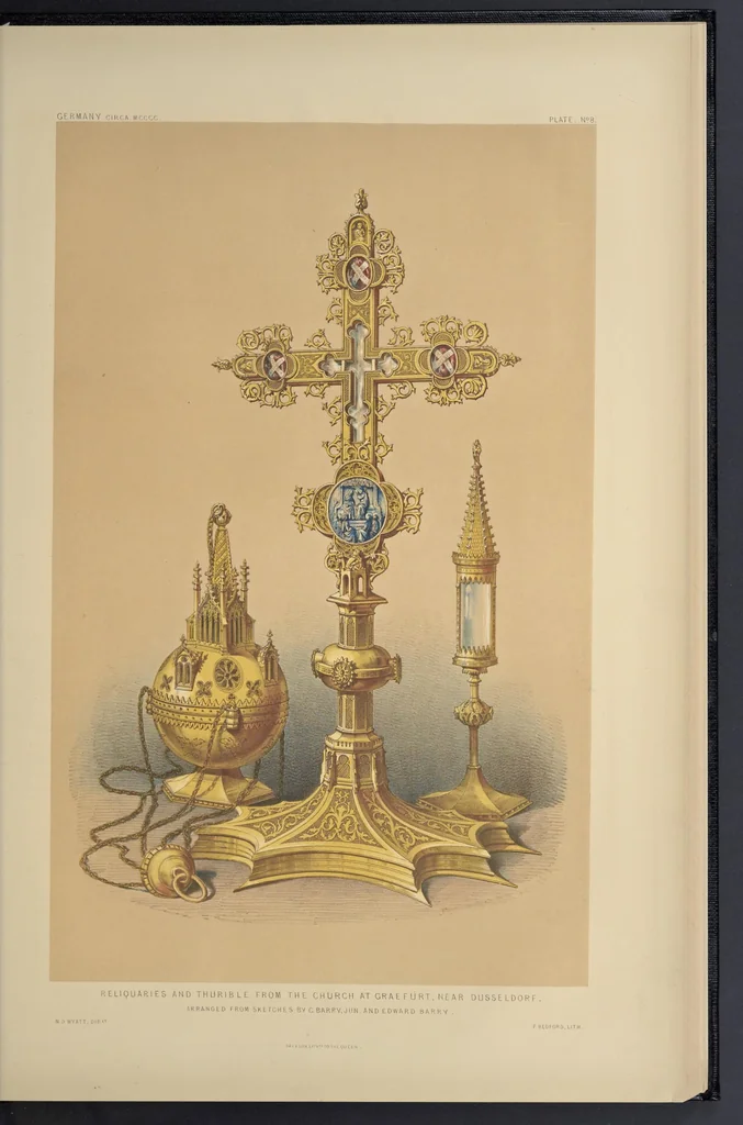 An illustration from Metal-work and its artistic design : dedicated, by express permission, to the Right Hon. Henry Labouchere, 1852, leaf 156