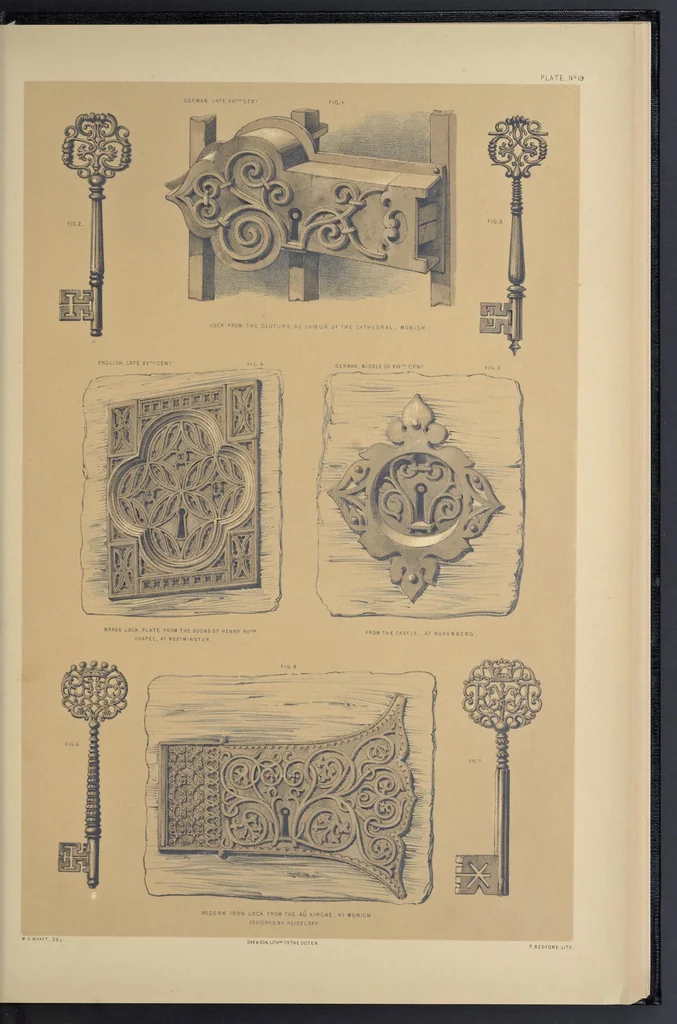 An illustration from Metal-work and its artistic design : dedicated, by express permission, to the Right Hon. Henry Labouchere, 1852, leaf 178