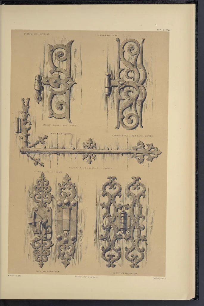 An illustration from Metal-work and its artistic design : dedicated, by express permission, to the Right Hon. Henry Labouchere, 1852, leaf 186