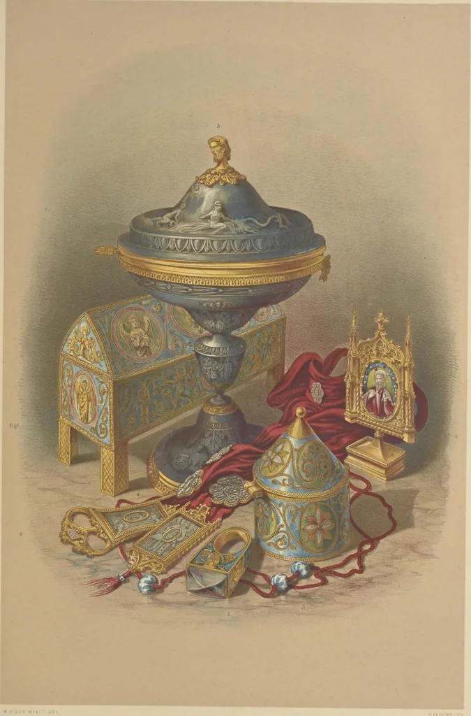 An illustration from Metal-work and its artistic design : dedicated, by express permission, to the Right Hon. Henry Labouchere, 1852, leaf 190