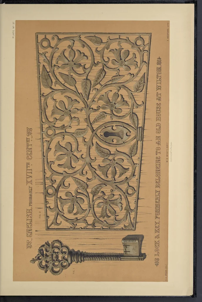 An illustration from Metal-work and its artistic design : dedicated, by express permission, to the Right Hon. Henry Labouchere, 1852, leaf 214