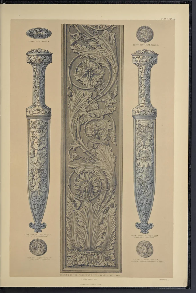 An illustration from Metal-work and its artistic design : dedicated, by express permission, to the Right Hon. Henry Labouchere, 1852, leaf 230