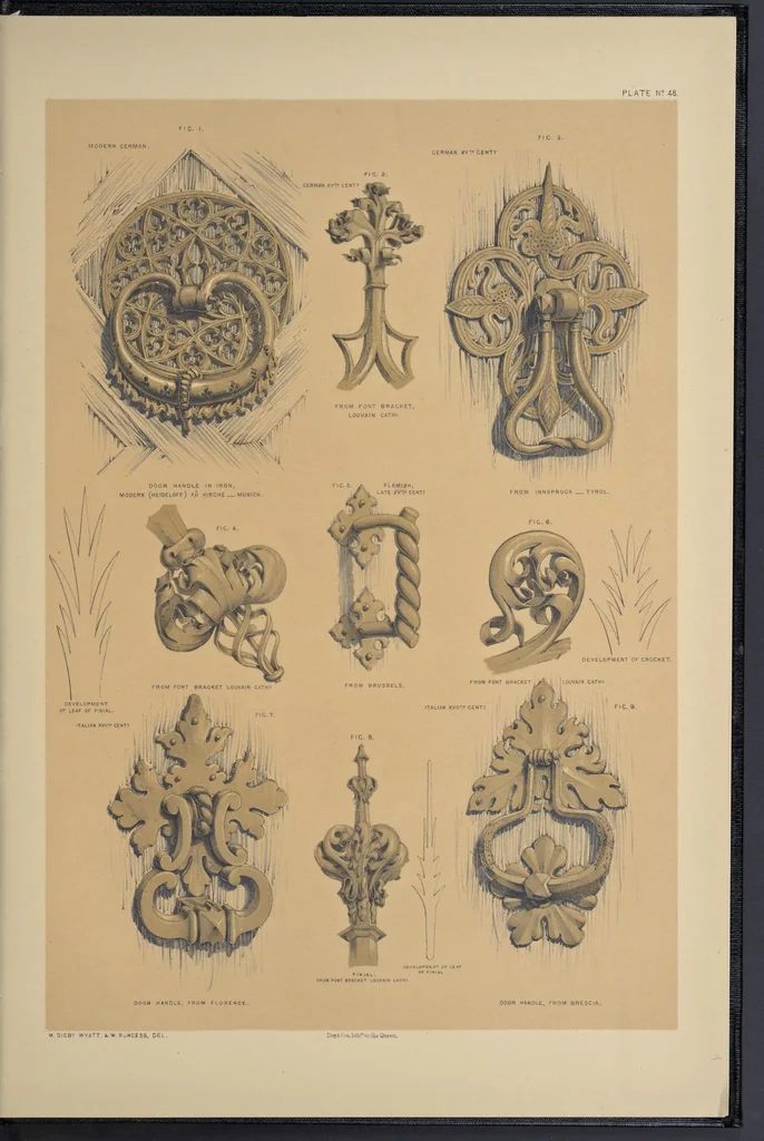 An illustration from Metal-work and its artistic design : dedicated, by express permission, to the Right Hon. Henry Labouchere, 1852, leaf 236
