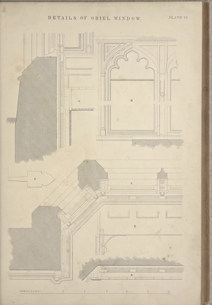 An illustration from Rural architecture : a series of designs, for ornamental cottages and villas, exemplified in plans, elevations, sections, and details, with descriptions, 1856, leaf 124