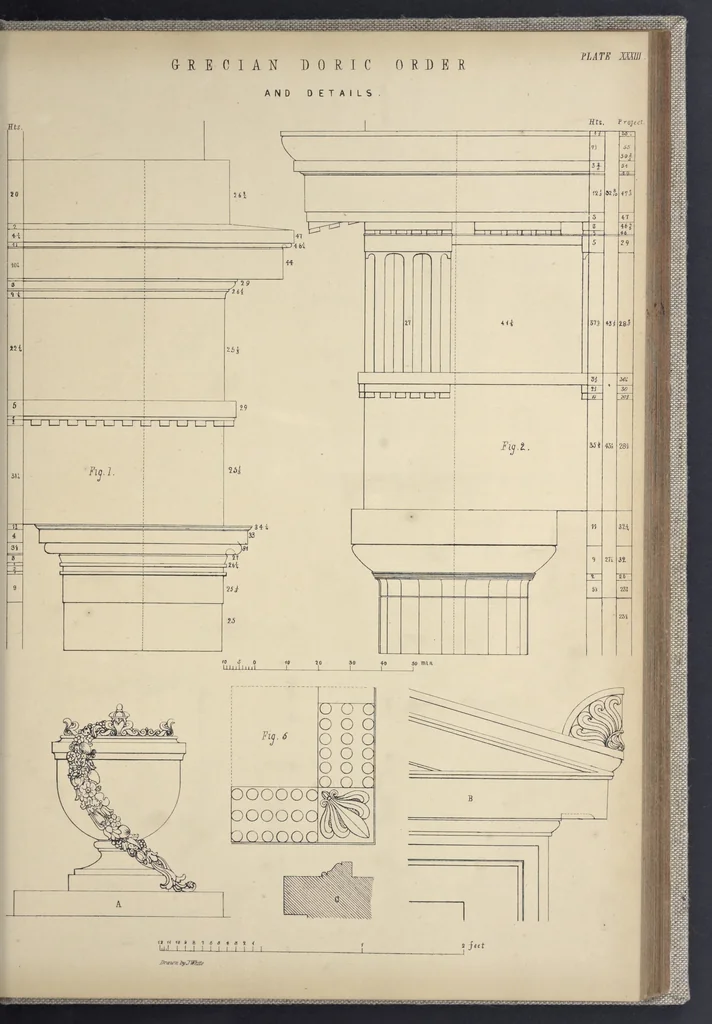 An illustration from Rural architecture : a series of designs, for ornamental cottages and villas, exemplified in plans, elevations, sections, and details, with descriptions, 1856, leaf 178