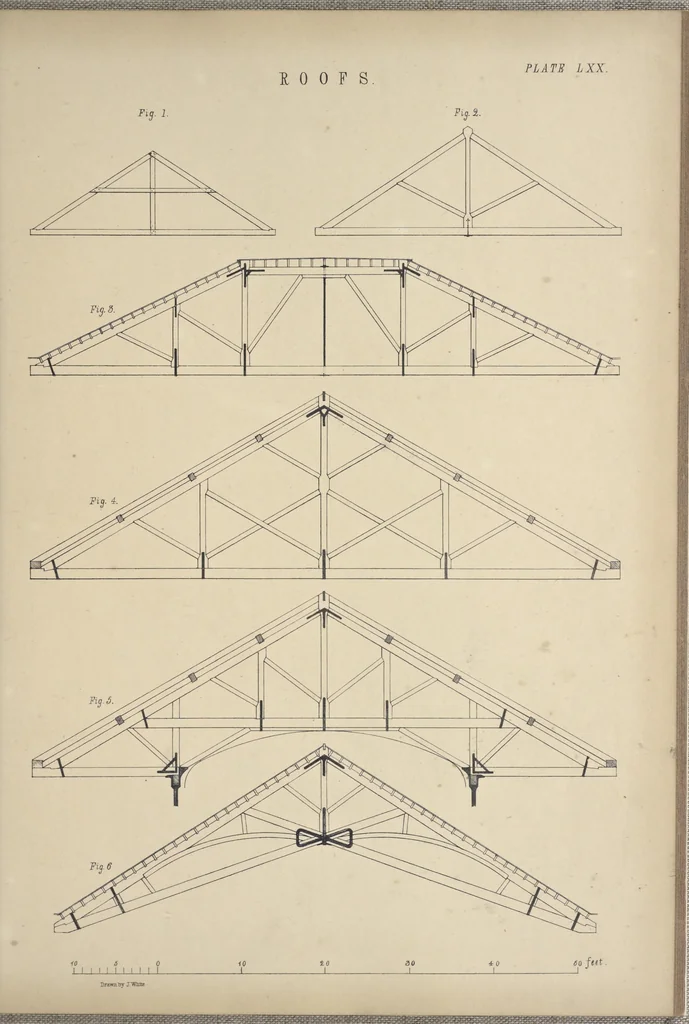 An illustration from Rural architecture : a series of designs, for ornamental cottages and villas, exemplified in plans, elevations, sections, and details, with descriptions, 1856, leaf 252