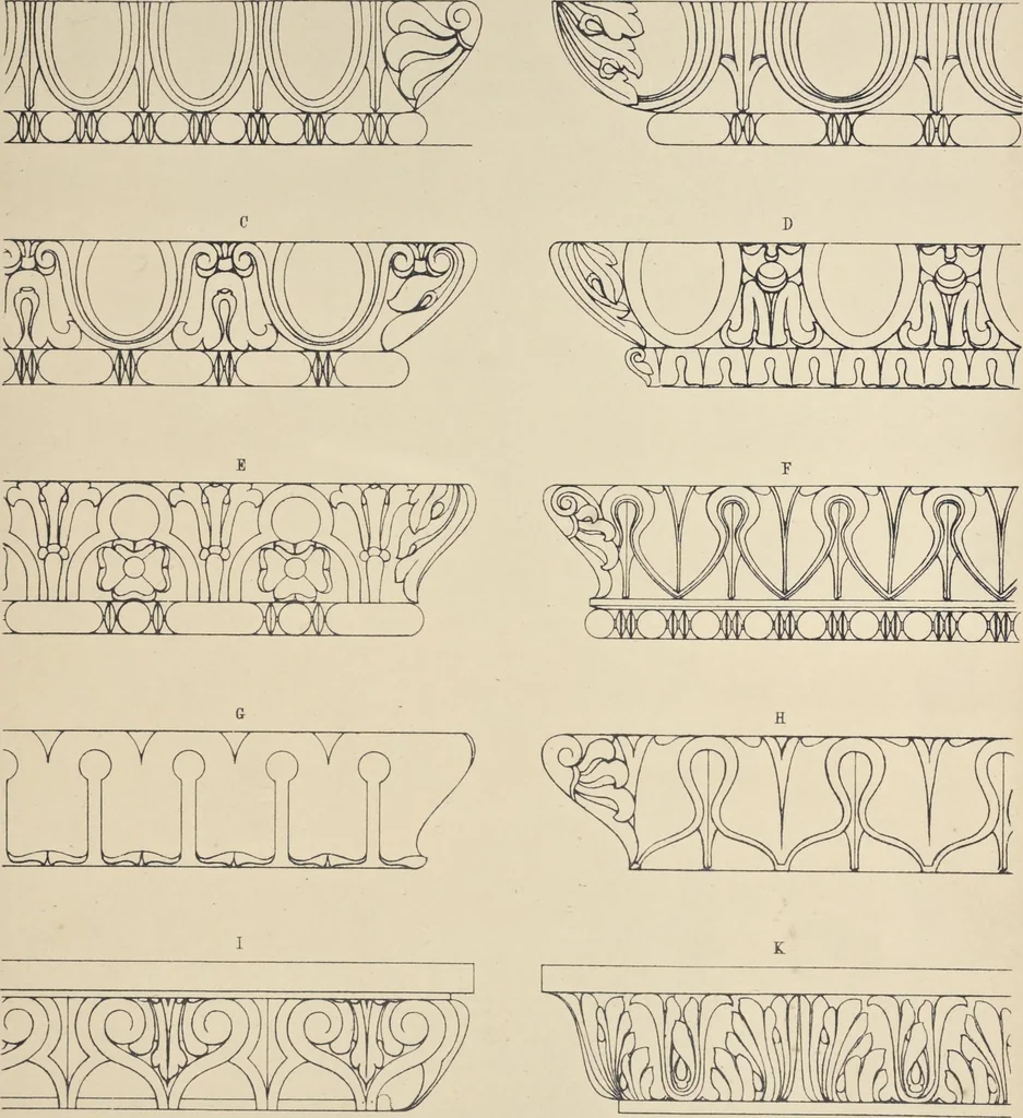 An illustration from Rural architecture : a series of designs, for ornamental cottages and villas, exemplified in plans, elevations, sections, and details, with descriptions, 1856, leaf 260