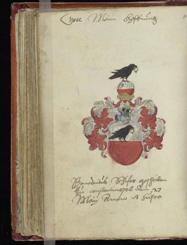 An illustration from [Autograph album of Johann Joachim Prack von Asch], 1587, leaf 343