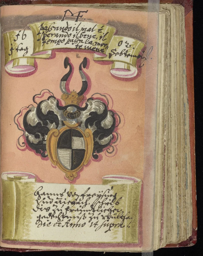 An illustration from [Autograph album of Johann Joachim Prack von Asch], 1587, leaf 498