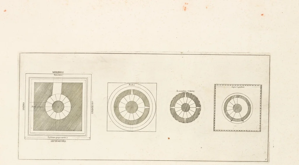 An illustration from Colvmna Antoniniana Marci Avrelii Antonini Avgvsti : rebvs gestis insignis germanis simvl, et sarmatis, gemino bello devictis ex s. c. Romae in Antonini foro, ad viã Flaminiã, erecta, 1672, leaf 10