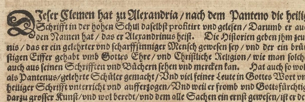 An illustration from Fest-Chronica : darinen viel ausserlesene, denckwirdige Historien oder Geschicht, die sich auff die Feyer vnd Sontage zugetragen in der Erklerung der darauff geordenten Euangelien nach Gelegenheit nützlich einzuführen : dessgleichen mancherley schöne Exempel wie Gott den rechten Gebrauch solcher Heiligtage belohnet vnd den Missbrauch gestrafft, 1591, leaf 377