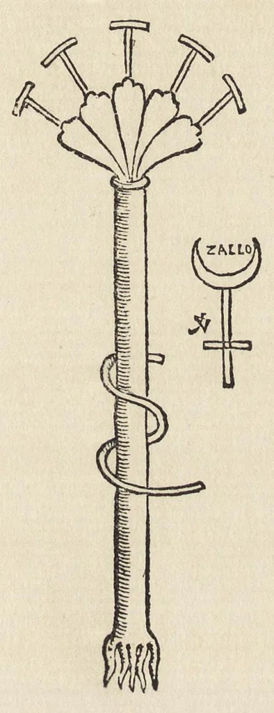 An illustration from The new pearl of great price : a treatise concerning the treasure and most precious stone of the philosophers, or, the method and procedure of this divine art : with observations drawn from the works of Arnoldus, Raymondus, Rhasis, Albertus, and Michael Scotus, 1894, leaf 46