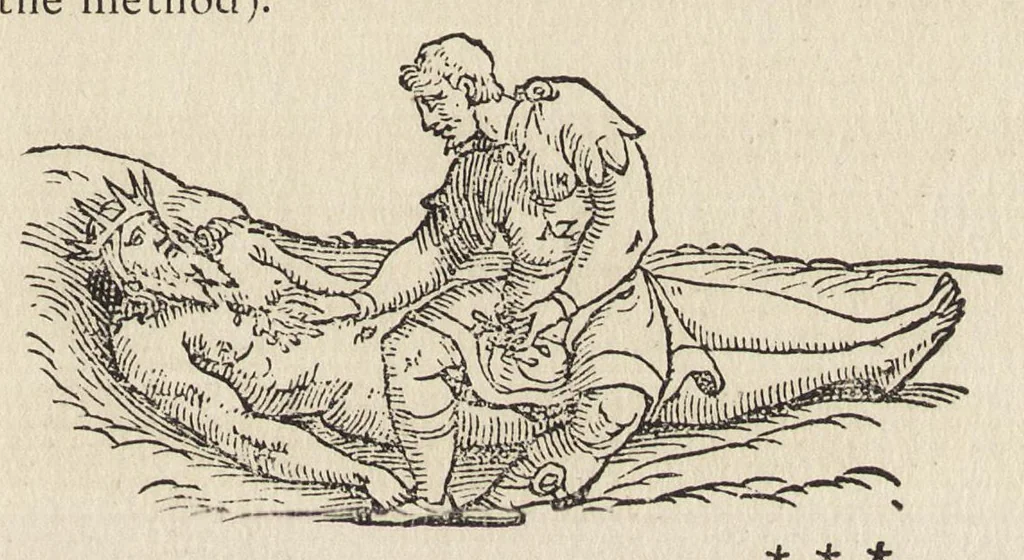 An illustration from The new pearl of great price : a treatise concerning the treasure and most precious stone of the philosophers, or, the method and procedure of this divine art : with observations drawn from the works of Arnoldus, Raymondus, Rhasis, Albertus, and Michael Scotus, 1894, leaf 54