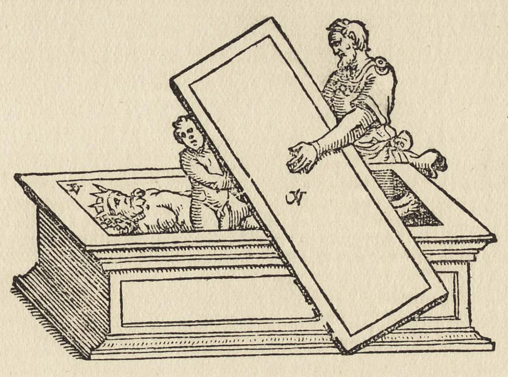 An illustration from The new pearl of great price : a treatise concerning the treasure and most precious stone of the philosophers, or, the method and procedure of this divine art : with observations drawn from the works of Arnoldus, Raymondus, Rhasis, Albertus, and Michael Scotus, 1894, leaf 56