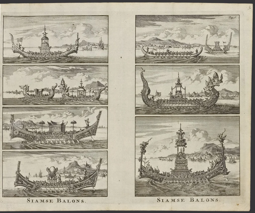 An illustration from De nederlandsche scheeps-bouw-konst open gestelt : vertoonende naar wat regel, of evenredenheyd, in Nederland meest alle scheepen werden gebouwd : mitsgaders masten, zeylen, ankers, en touwen, enz. daar aan gepast : soo suit de schriften van ouder, als jonger bouw-meesters, als ook by eygen ondervindinge, tot nut van alle jonge bouw-meesters en knechten, als ook uitreeders en liefhebbers van scheepen, 1697, leaf 30