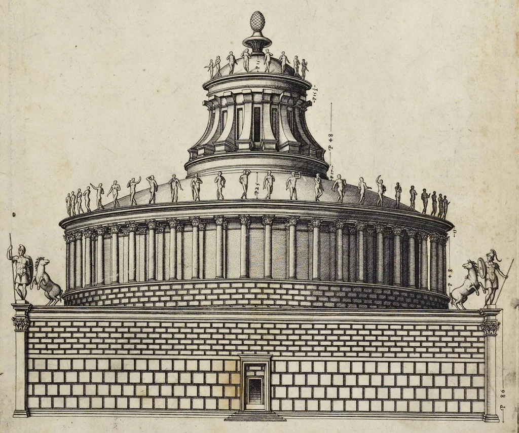 An illustration from Libro d'Antonio Labacco appartenente a l'architettvra nel qval si figvrano alcvne notabili antiqvita di Roma, 1559, leaf 14