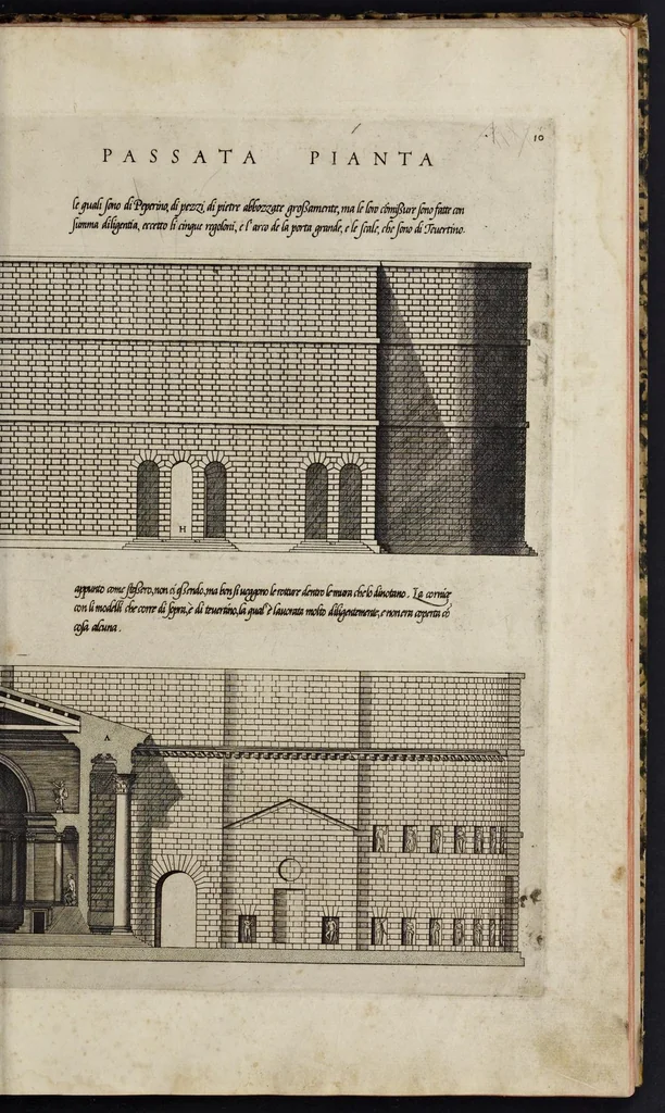 An illustration from Libro d'Antonio Labacco appartenente a l'architettvra nel qval si figvrano alcvne notabili antiqvita di Roma, 1559, leaf 22