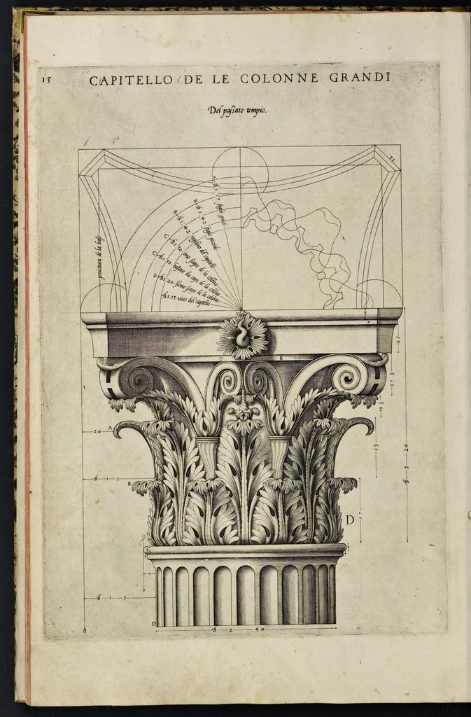 An illustration from Libro d'Antonio Labacco appartenente a l'architettvra nel qval si figvrano alcvne notabili antiqvita di Roma, 1559, leaf 29