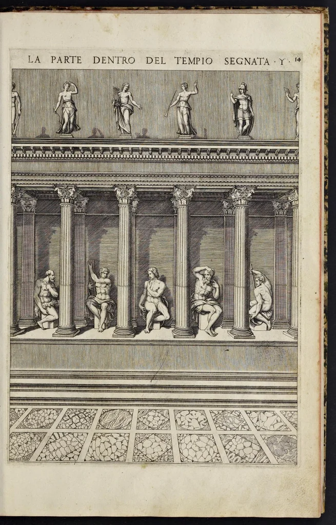 An illustration from Libro d'Antonio Labacco appartenente a l'architettvra nel qval si figvrano alcvne notabili antiqvita di Roma, 1559, leaf 30