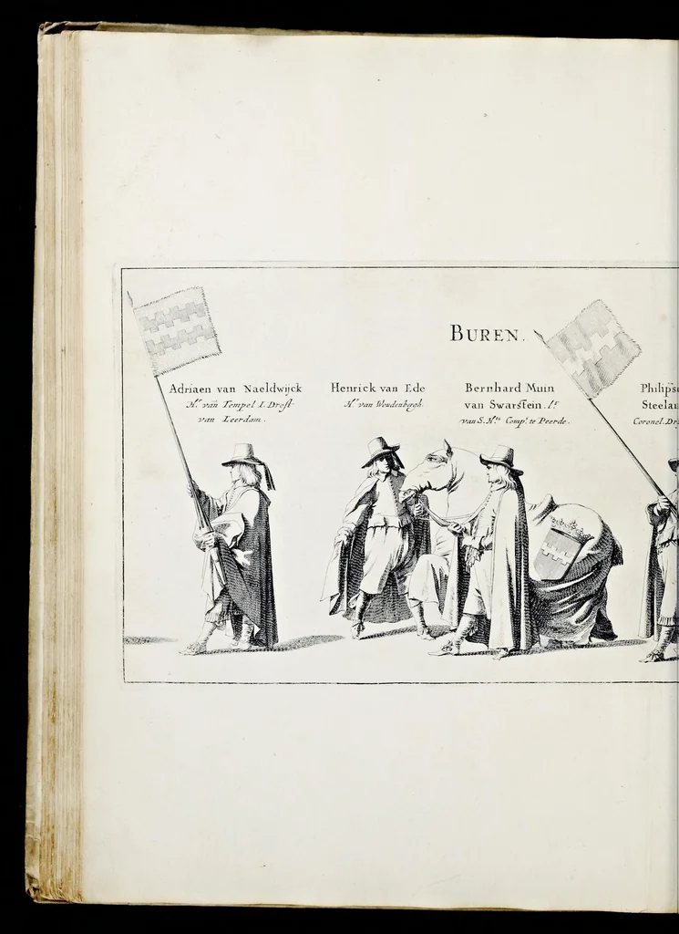 An illustration from Begraeffenisse van Syne Hoogheyt Frederick Henrick, by der gratien Gods prince van Orange ..., 1651, leaf 101