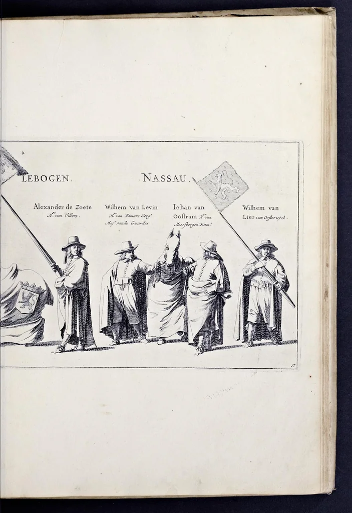An illustration from Begraeffenisse van Syne Hoogheyt Frederick Henrick, by der gratien Gods prince van Orange ..., 1651, leaf 110