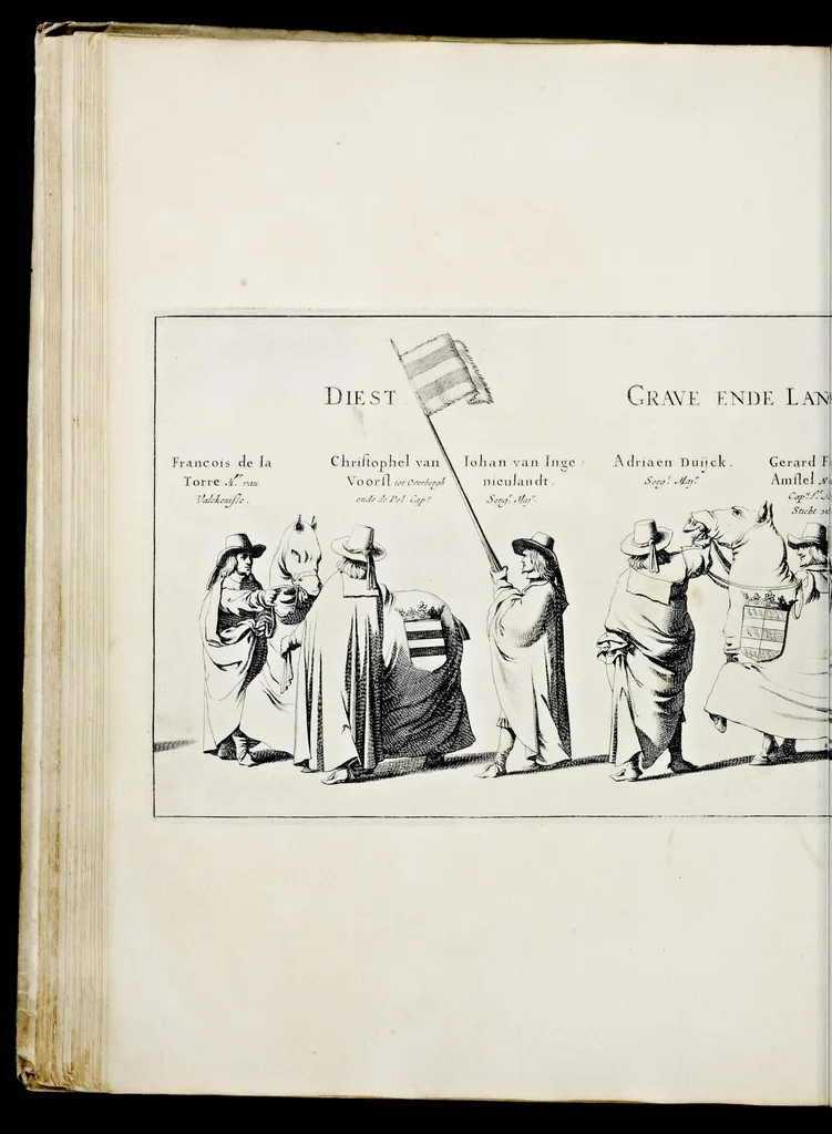 An illustration from Begraeffenisse van Syne Hoogheyt Frederick Henrick, by der gratien Gods prince van Orange ..., 1651, leaf 93