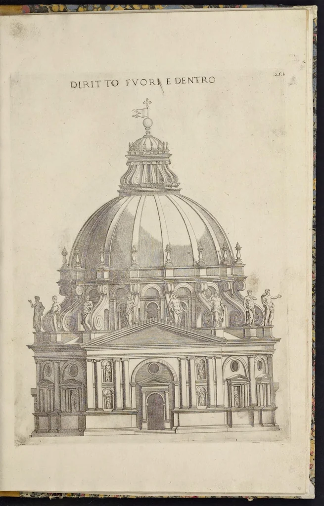 An illustration from Libro d'Antonio Labacco appartenente a l'architettvra nel qval si figvarano alcvne notabili antiqvita di Roma, 1584, leaf 52